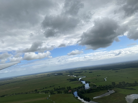 Aussicht aus dem Flugzeug
