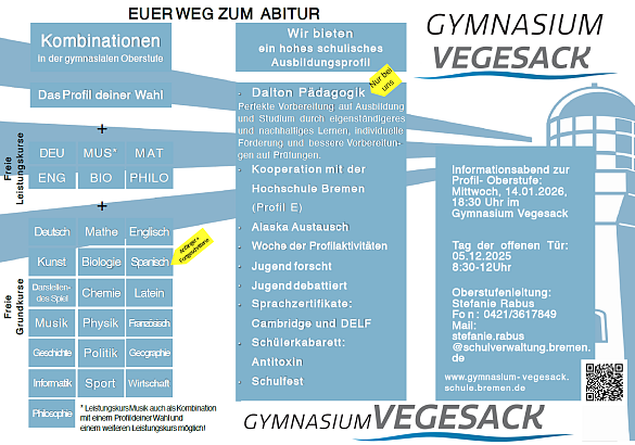 Profiloberstufe am Gymnasium Vegesack - eine Übersicht