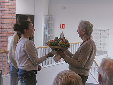 Die Klasse 7b im Bürgerhaus
